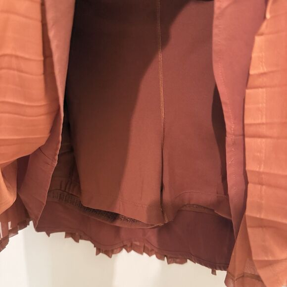 Calia Skort Pleated Mesh High-Rise XXL Red Brown Court Athletic Tennis NWT $88 - Picture 3 of 7